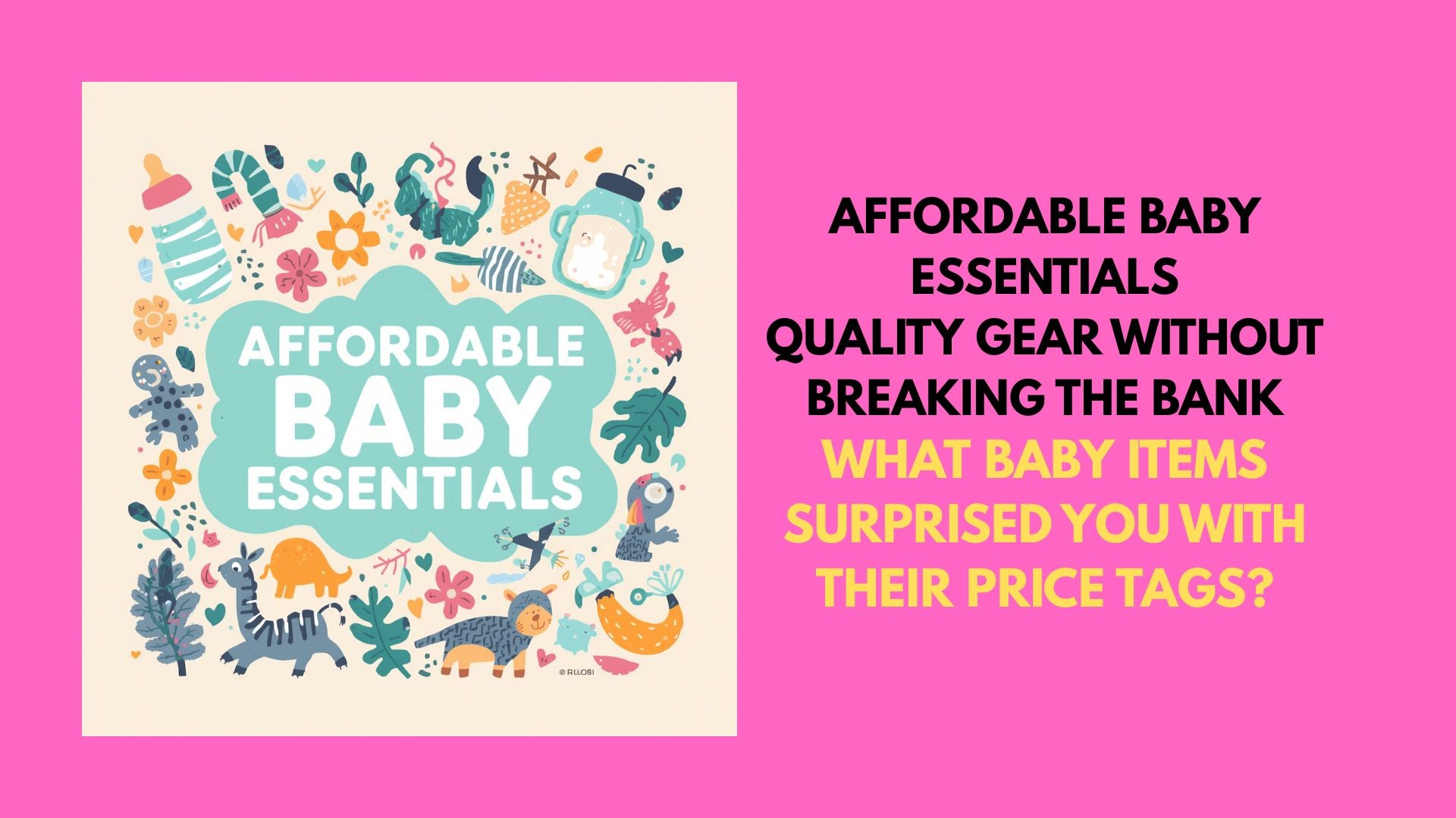 Affordable Baby Essentials on Budget