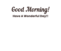 Good Morning Inspiration